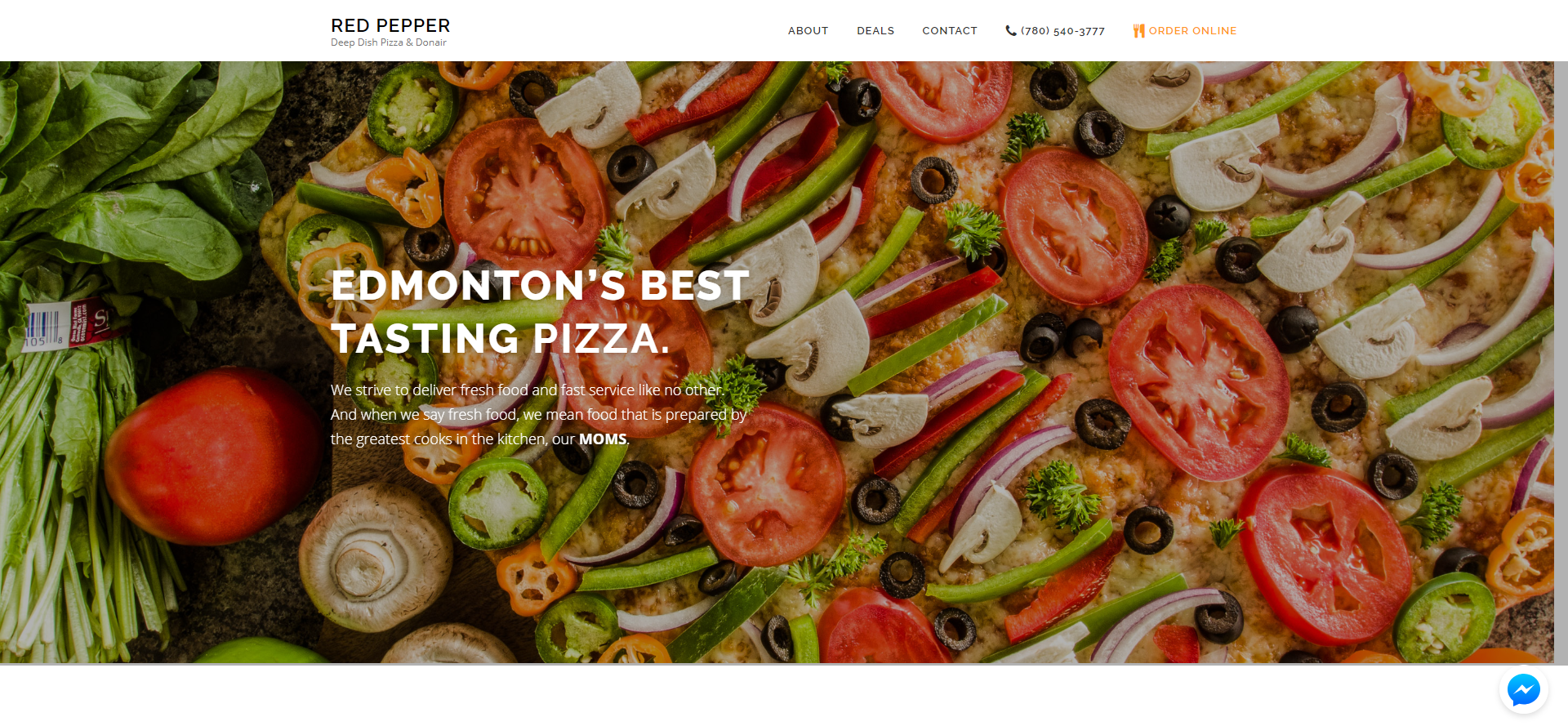 Red Pepper Deep Dish Pizza & Donair